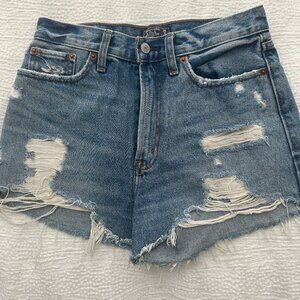 Abercrombie High Rise Denim Short
